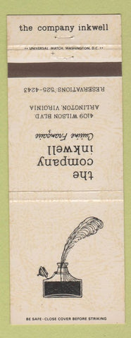 Matchbook Cover - Company Inkwell Restaurant Arlington VA