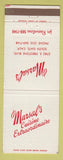 Matchbook Cover - Marsal's Restaurant South Gate CA