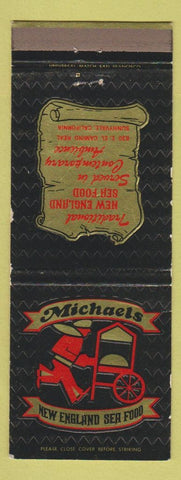 Matchbook Cover - Michaels Seafood Restaurant Sunnyvale CA