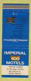 Matchbook Cover - Imperial 400 Motel Flint MI #1
