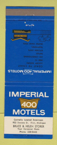 Matchbook Cover - Imperial 400 Motel Flint MI #2