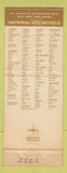 Matchbook Cover - Imperial 400 Motel Flint MI #2