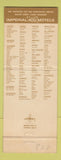 Matchbook Cover - Imperial 400 Motel Lansing MI