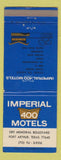 Matchbook Cover - Imperial 400 Motel Port Arthur TX