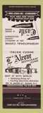 Matchbook Cover - Castle Restaurant Olean NY