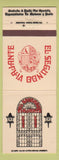 Matchbook Cover - El Segundo Viajante Miami Beach Hialeah FL