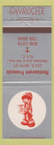 Matchbook Cover - Restaurant Francais New York City