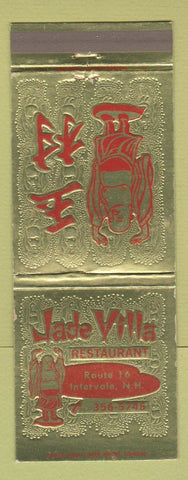 Matchbook Cover - Jade Villa Restaurant Intervale NH