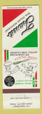 Matchbook Cover - Franco's Italian Restaurant Pizza Clear Lake City TX