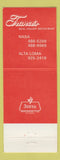 Matchbook Cover - Franco's Italian Restaurant Pizza Clear Lake City TX