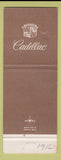 Matchbook Cover - Joe Creamons Cadillac Sanford FL WORN