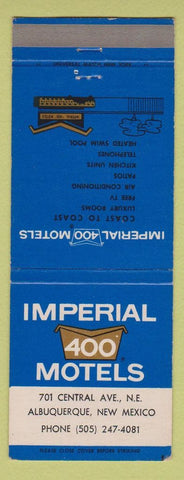 Matchbook Cover - Imperial 400 Motel Albuquerque NM