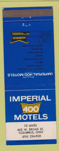 Matchbook Cover - Imperial 400 Motel Columbus OH