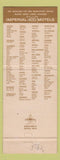 Matchbook Cover - Imperial 400 Motel Columbus OH