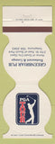 Matchbook Cover - PGA Tour Golf Greenbriar Pub 1982