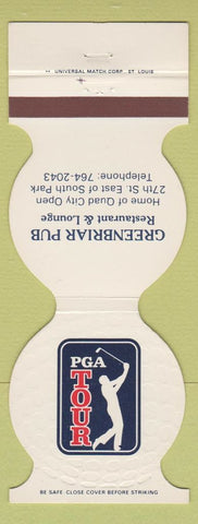Matchbook Cover - PGA Tour Golf Greenbriar Pub 1982