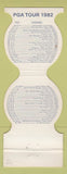 Matchbook Cover - PGA Tour Golf Greenbriar Pub 1982