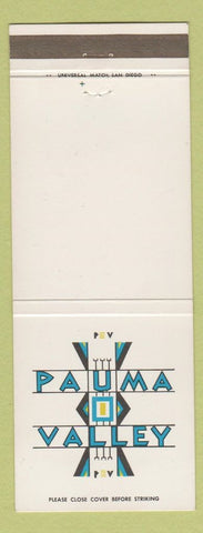 Matchbook Cover - Pauma Valley Golf? CA