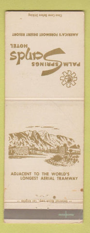 Matchbook Cover - Palm Springs Sands Hotel CA WEAR