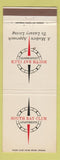 Matchbook Cover - South Bay Club Apartments West Los Angeles Long Beach CA