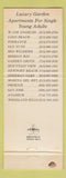 Matchbook Cover - South Bay Club Apartments West Los Angeles Long Beach CA