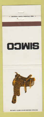 Matchbook Cover - Simco Saddles