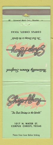 Matchbook Cover - Ship Ahoy Restaurant Corpus Christi TX WEAR