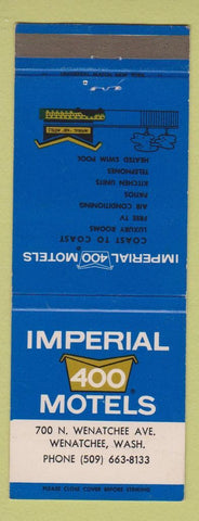 Matchbook Cover - Imperial 400 Motel Wenatchee WA