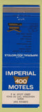Matchbook Cover - Imperial 400 Motel Fond Du Lac WI