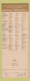 Matchbook Cover - Imperial 400 Motel Bay City MI