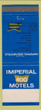 Matchbook Cover - Imperial 400 Motels NO TOWN