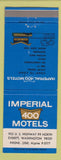 Matchbook Cover - Imperial 400 Motel Everett WA #1