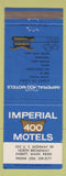 Matchbook Cover - Imperial 400 Motel Everett WA #2