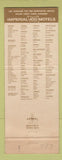 Matchbook Cover - Imperial 400 Motel Seattle WA #1