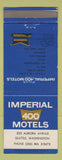 Matchbook Cover - Imperial 400 Motel Seattle WA #2