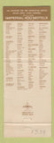Matchbook Cover - Imperial 400 Motel Seattle Tacoma Airport WA #1