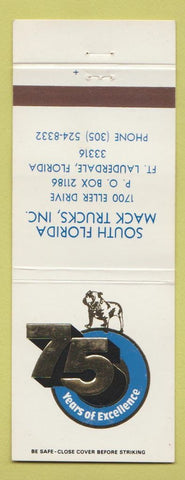 Matchbook Cover - Mack Trucks 75th Fort Lauderdale FL WEAR