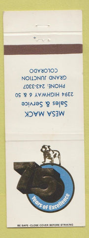 Matchbook Cover - Mack Trucks 75th Grand Junction Colorado