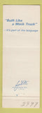 Matchbook Cover - Mack Trucks 75th Grand Junction Colorado
