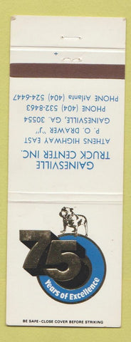 Matchbook Cover - Mack Trucks 75th Gainesville GA