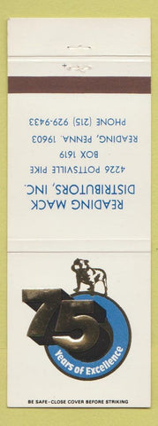 Matchbook Cover - Mack Trucks 75th Reading PA