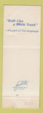 Matchbook Cover - Mack Trucks 75th Reading PA