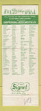 Matchbook Cover - Imperial 400 Motel Warren OH Christmas