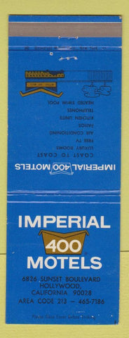 Matchbook Cover - Imperial 400 Motel Hollywood CA