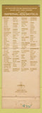 Matchbook Cover - Imperial 400 Motel Hollywood CA