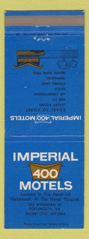Matchbook Cover - Imperial 400 Motel Portsmouth VA