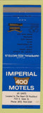 Matchbook Cover - Imperial 400 Motel Rockford IL