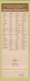 Matchbook Cover - Imperial 400 Motel Rockford IL