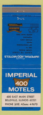 Matchbook Cover - Imperial 400 Motel Belleville IL