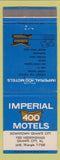 Matchbook Cover - Imperial 400 Motel Granite City IL #1